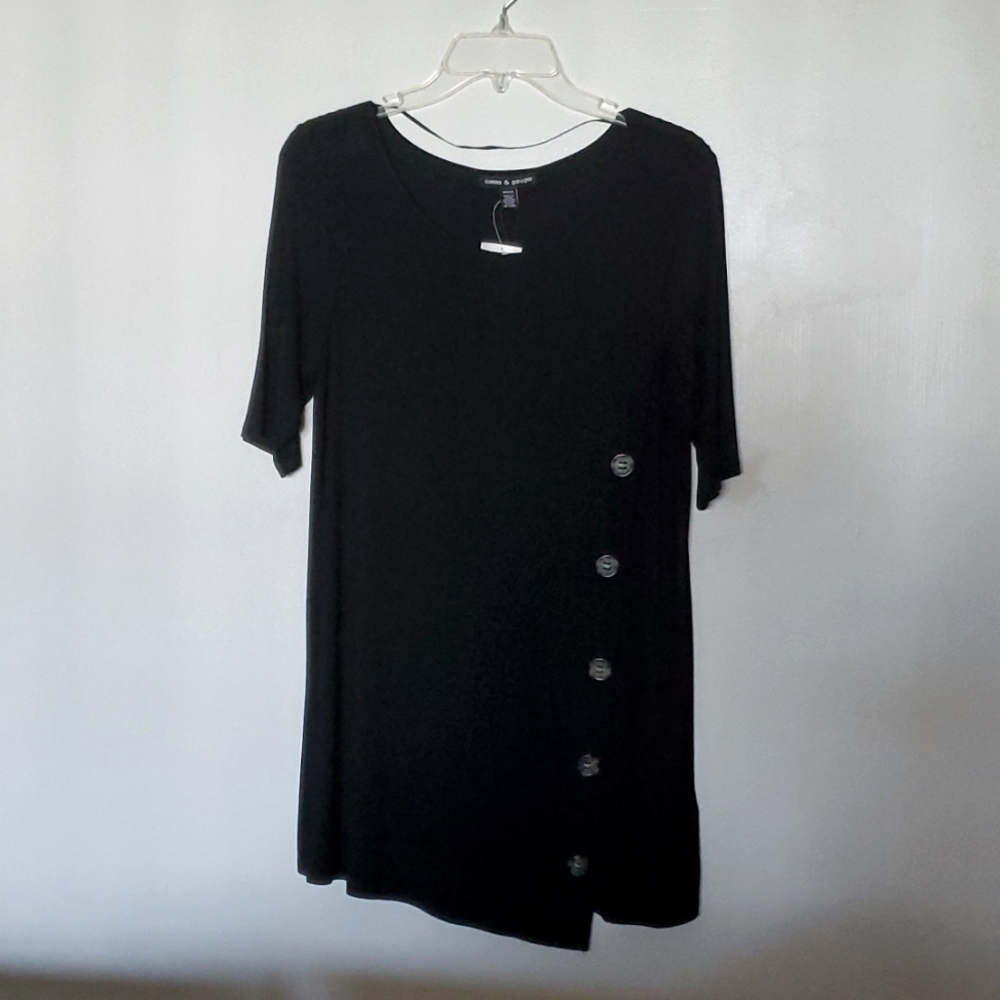 Cable & Gauge black blouse
